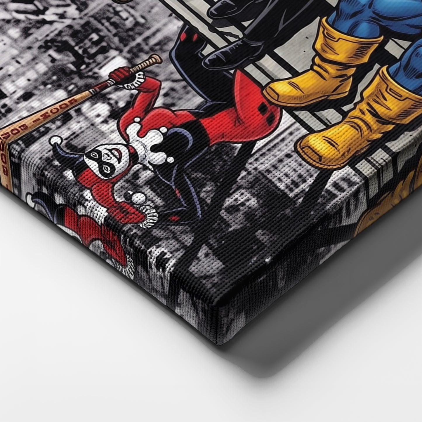 Movie Villains Lunch Atop a Skyscraper Canvas Wall Art