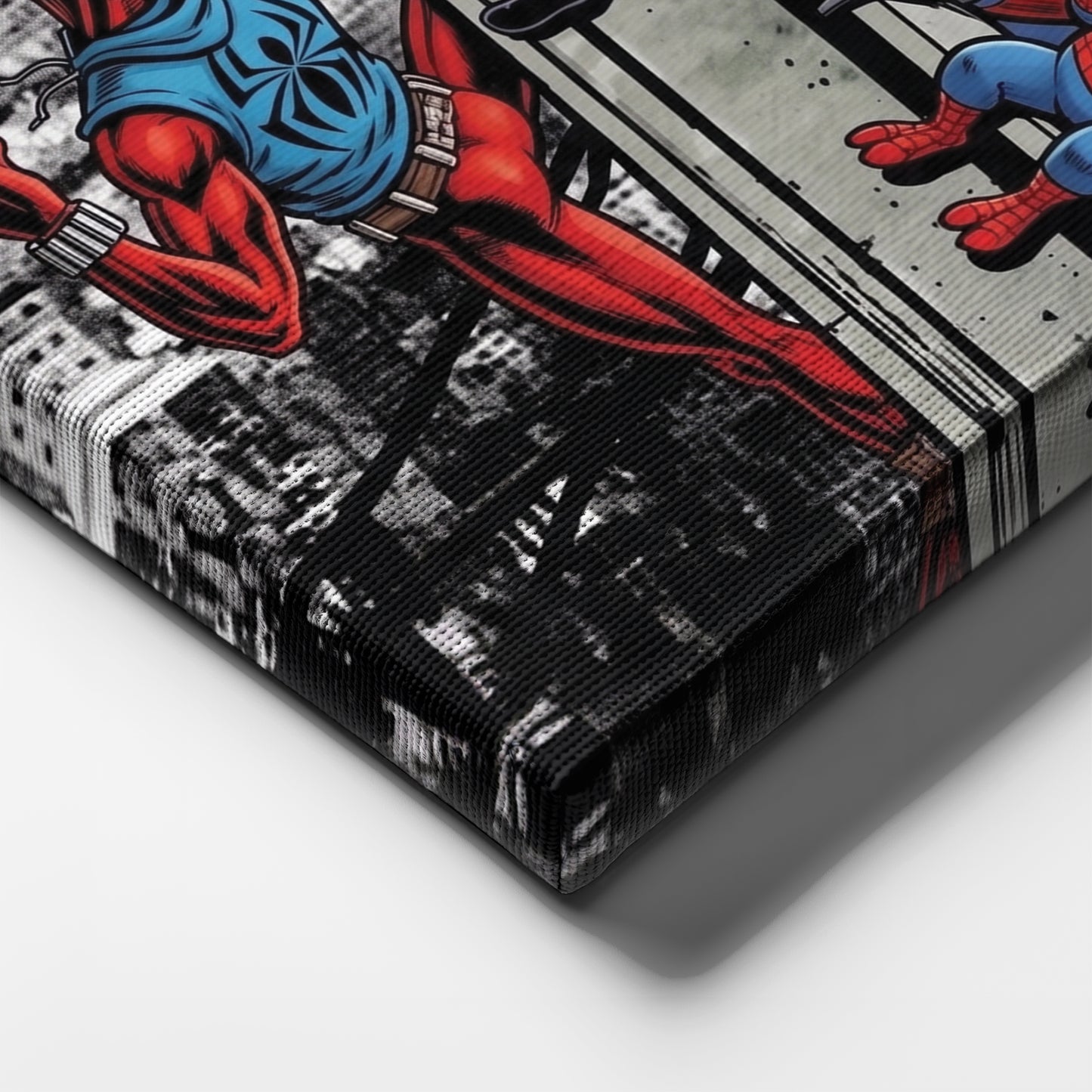 Spider Verse Lunch Atop a Skyscraper Canvas Wall Art