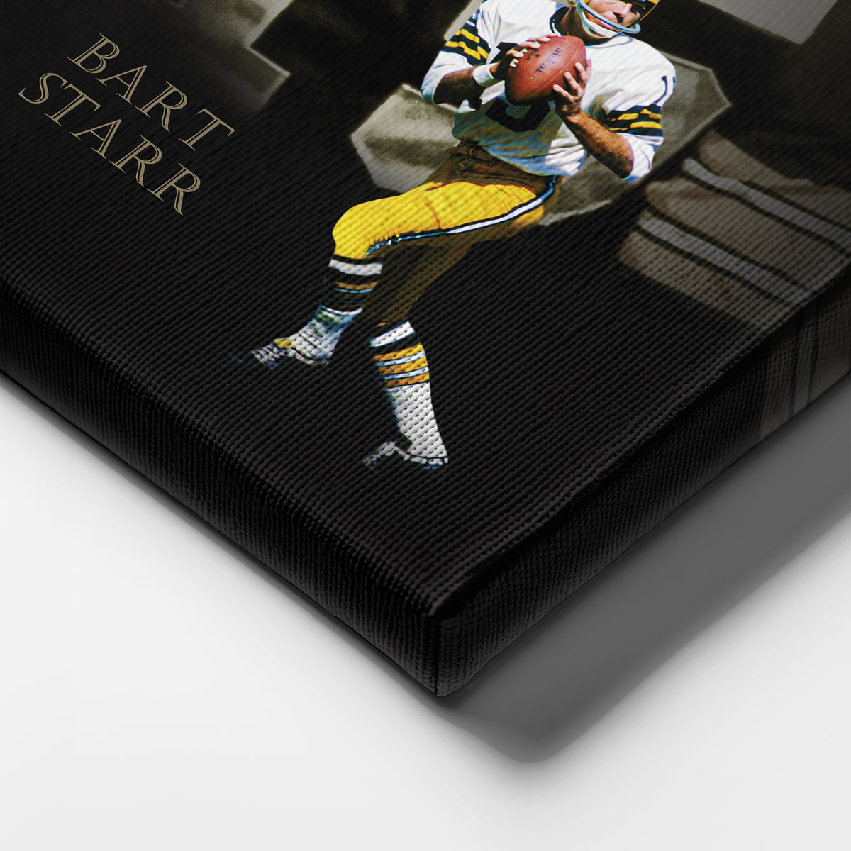Bart Starr Green Bay Packers NFL Legend Canvas Art – Football Wall Decor