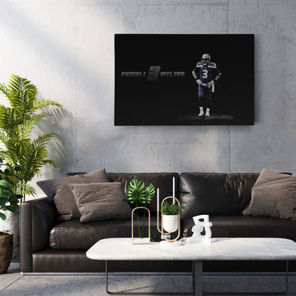 Russell Wilson NFL Canvas Wall Art – Seattle Seahawks Quarterback Decor