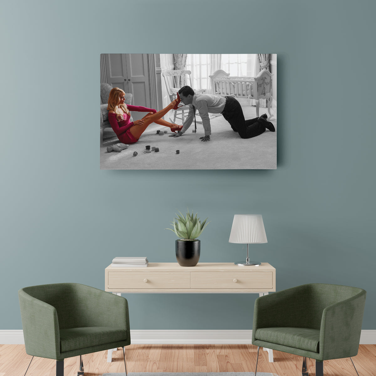 The Wolf of Wall Street Jordan Belfort & DiCaprio – Canvas Wall Art Decor