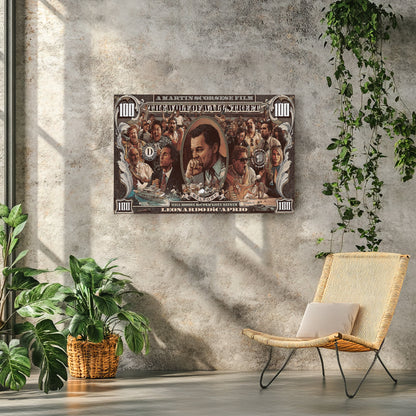The Wolf of Wall Street Movie Poster – Canvas Wall Art Framed Home Decor