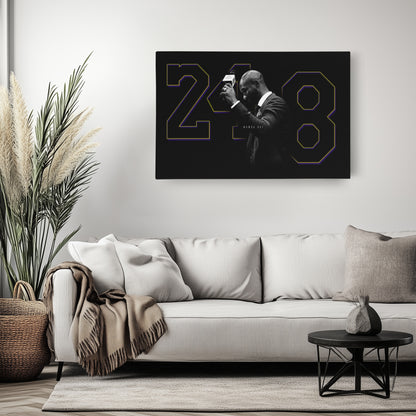 Mamba Out – 248- Legend – Kobe Bryant Canvas Art – A Basketball Legacy