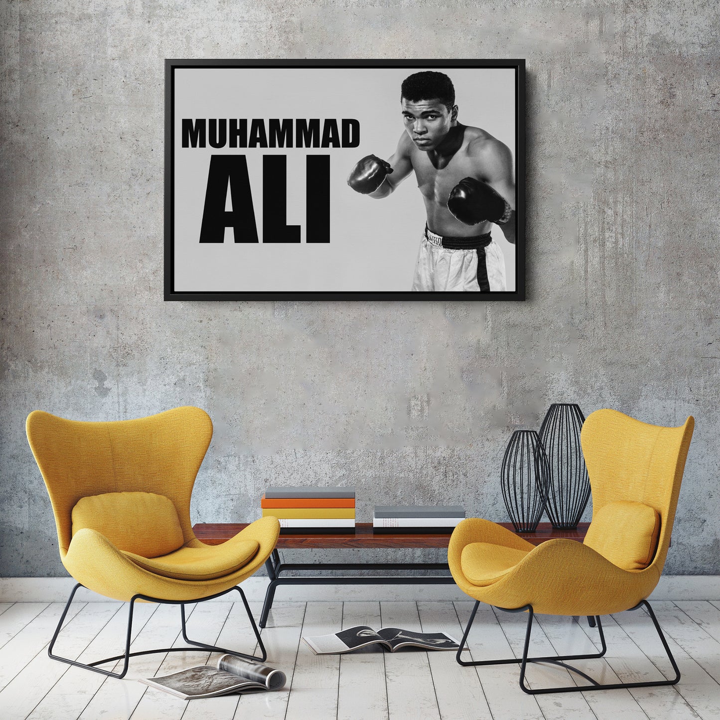 Muhammad Ali Young Canvas Wall Art – Boxing Legend Early Years Decor