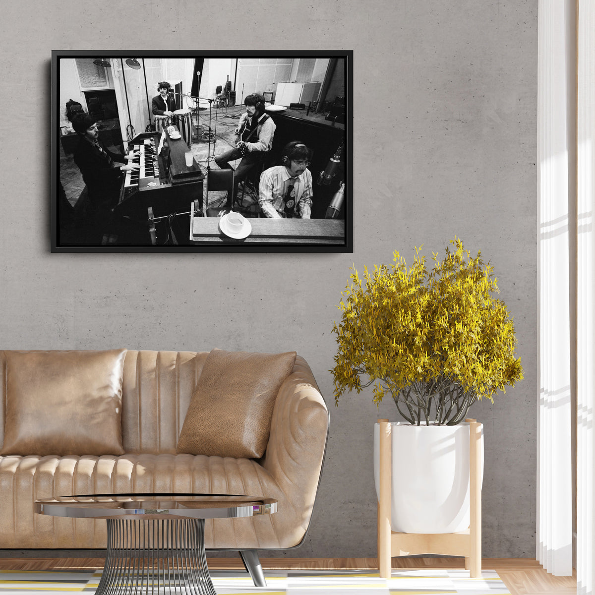 The Beatles Recording Studio Canvas Wall Art – Legendary Music Decor