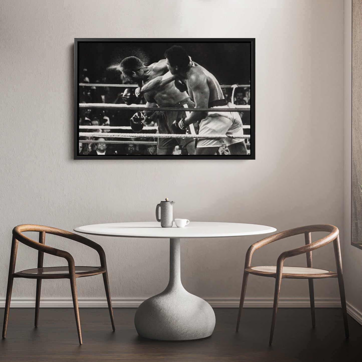 Muhammad Ali vs Joe Frazier Canvas Wall Art – Boxing Legends Decor