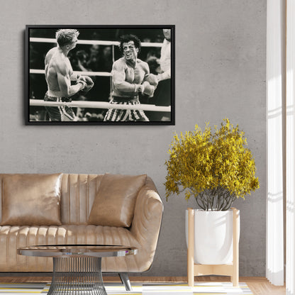 Rocky Balboa vs Ivan Drago Poster – Boxing Movie Canvas Wall Art Decor