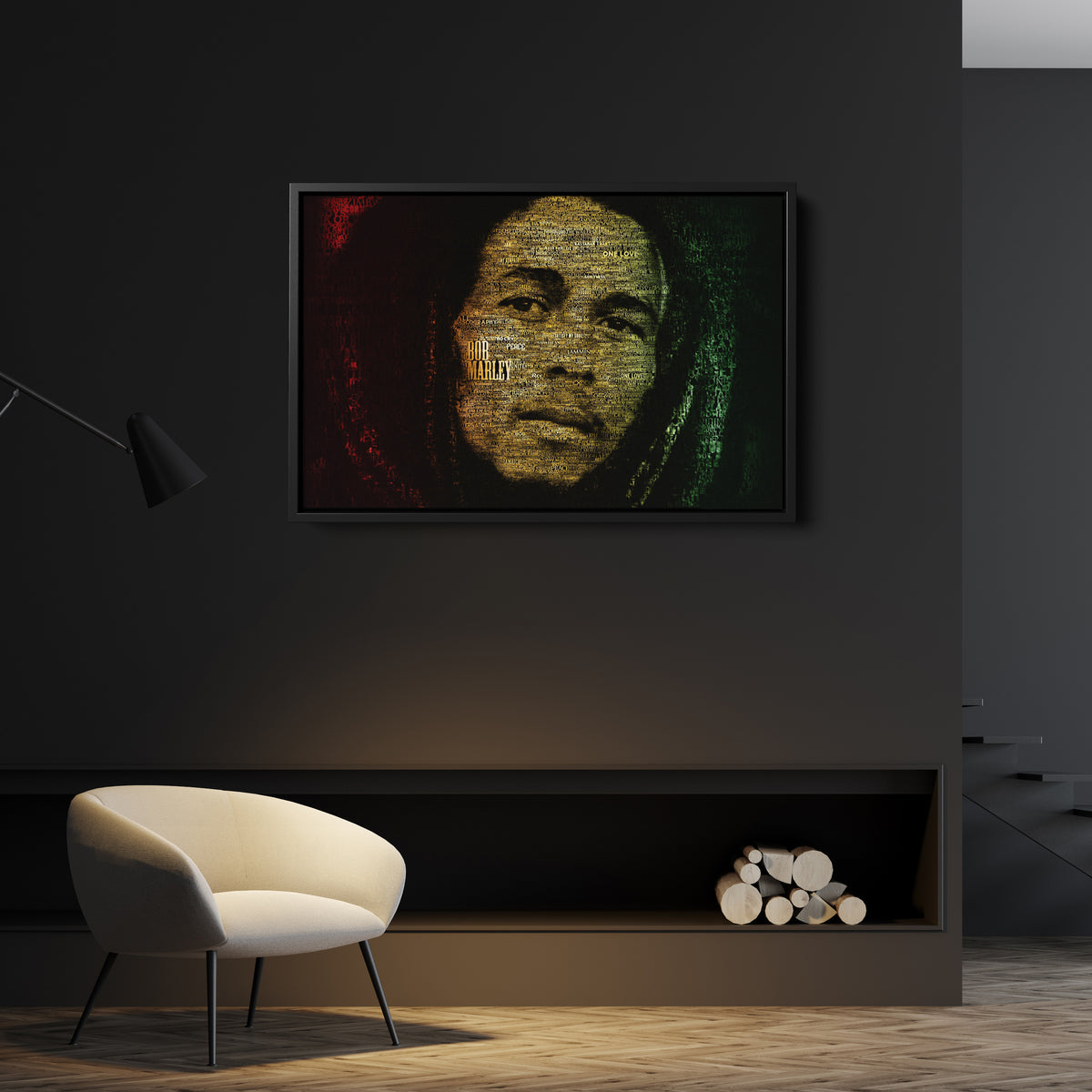 Bob Marley Canvas Wall Art – Music Legend Home Decor Print