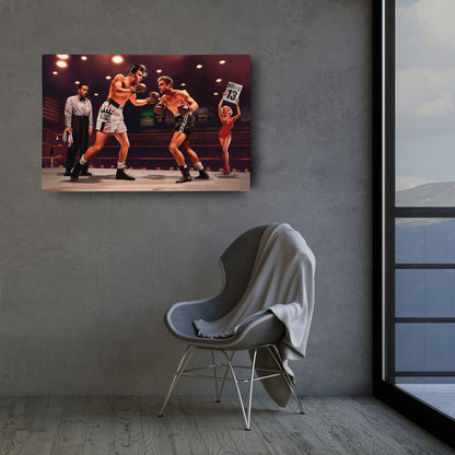 Marilyn Monroe, Elvis Presley & James Dean - Boxing Canvas Wall Art Decor