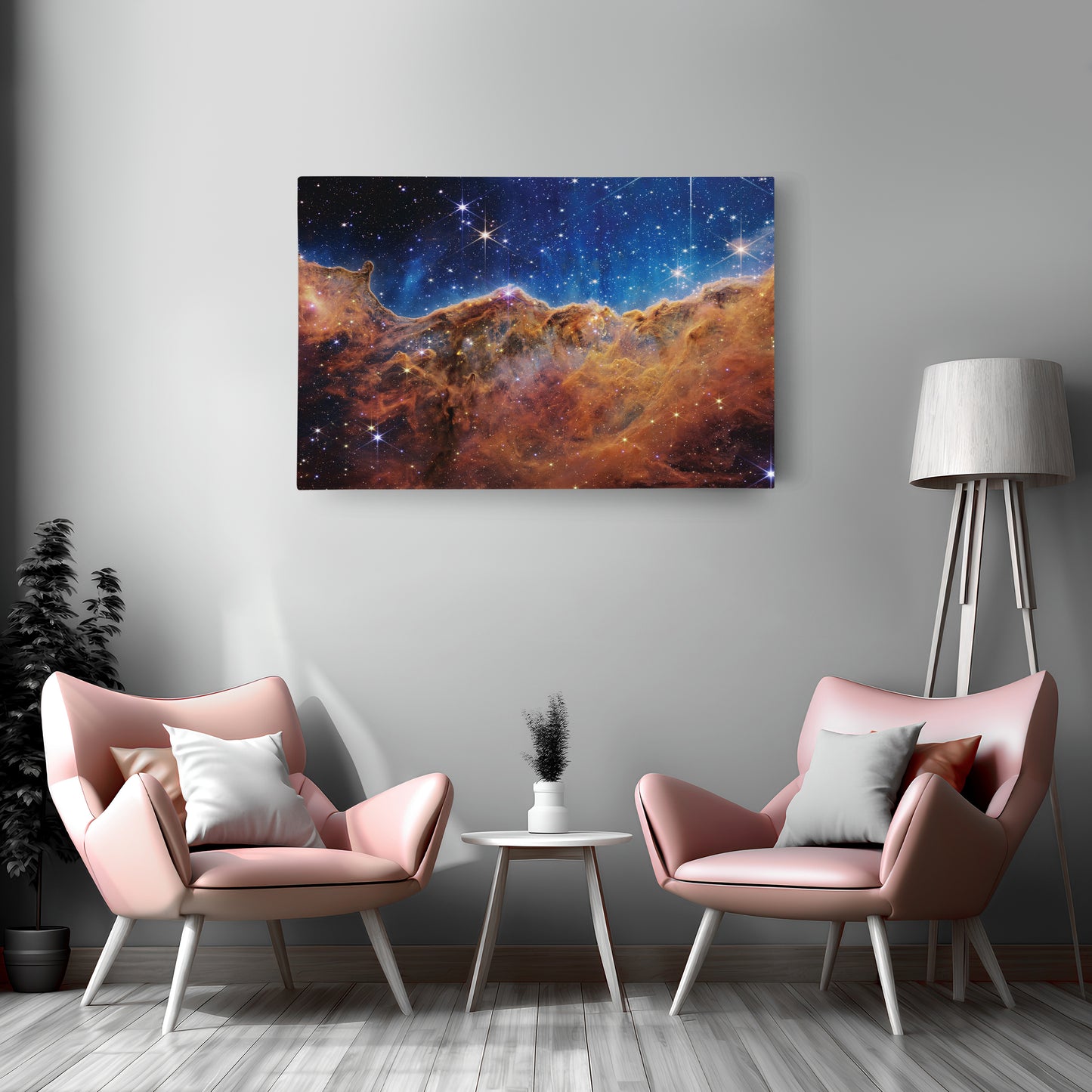 Carina Nebula NASA Deep Field Canvas Wall Art Decor - Stunning Space Art