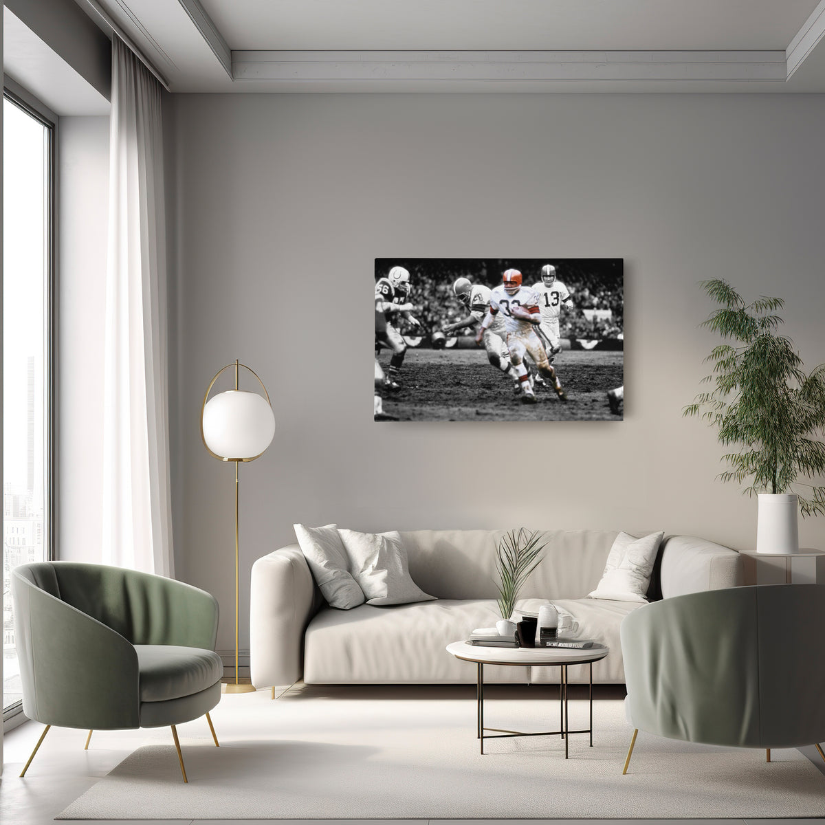 1964 NFL Championship Cleveland Browns Canvas Wall Art Decor - Legendary Sports Poster