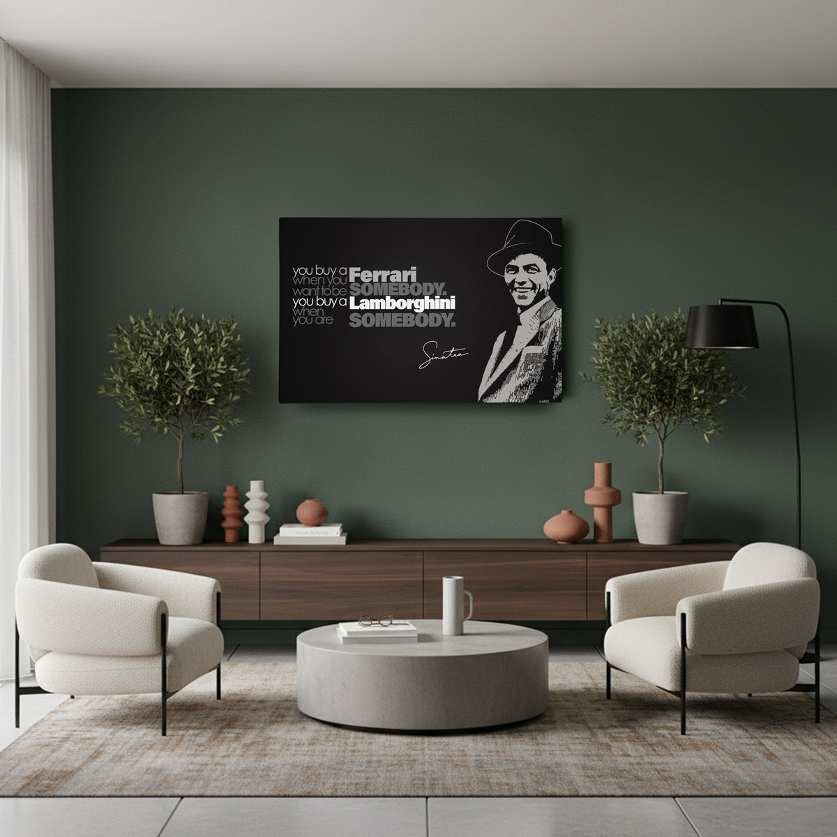 Frank Sinatra Motivational Quote Canvas Wall Art Decor - Timeless Music Icon Art