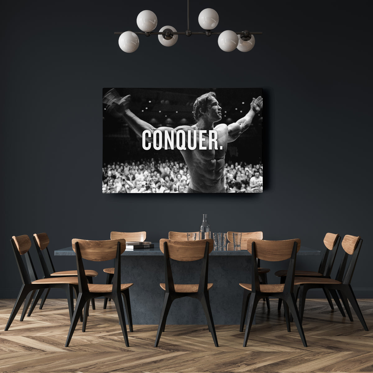 Arnold Schwarzenegger Bodybuilding Canvas Print – Wall Art for Man Cave & Home Decor