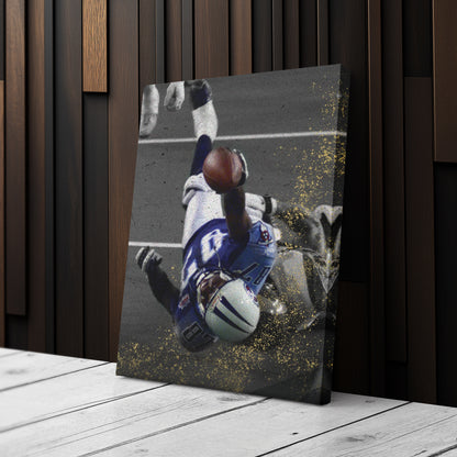 The Tackle Rams vs. Titans Canvas Art - NFL Football Wall Decor Print