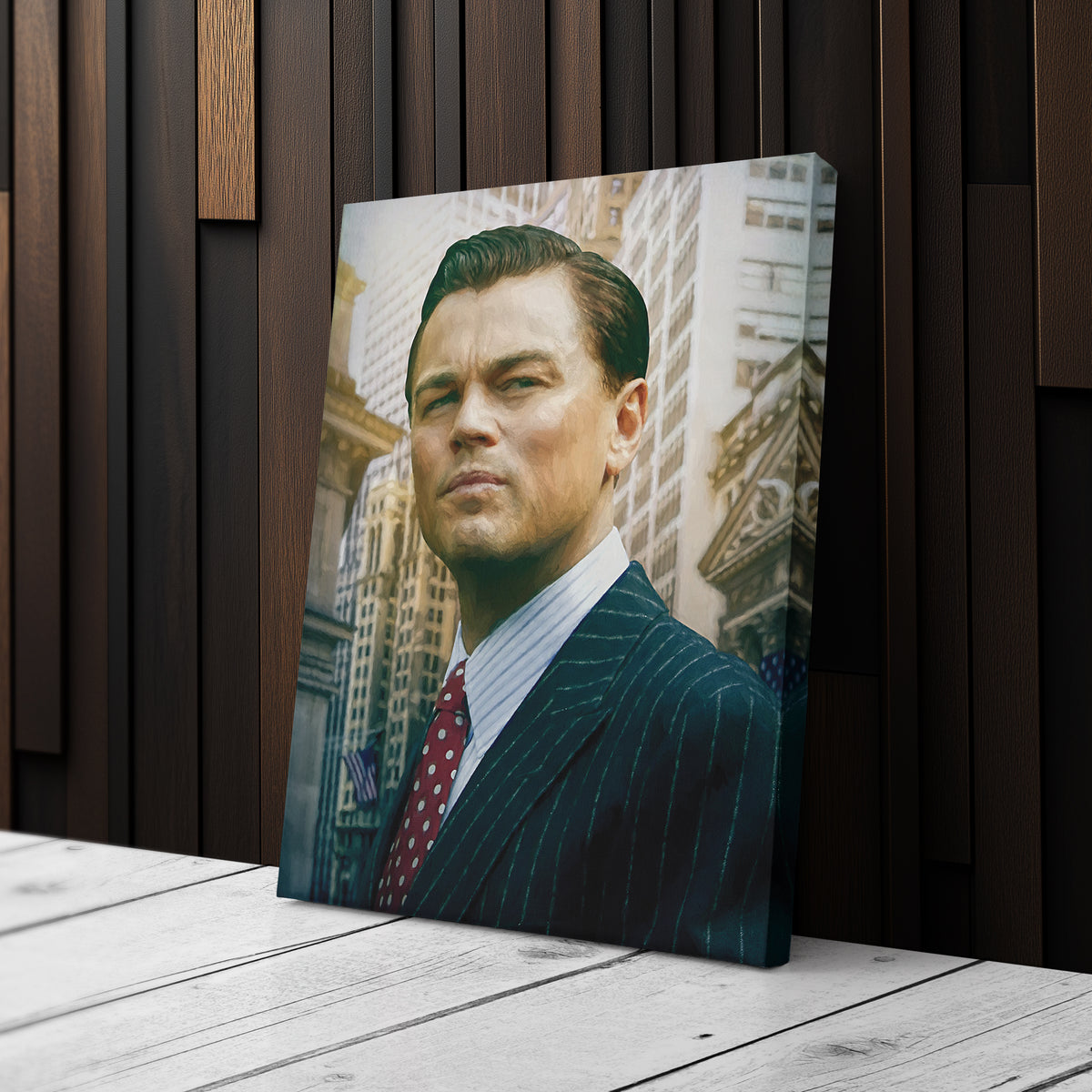 The Wolf of Wall Street Poster – Stock Broker Leo Painting Canvas Wall Art Decor