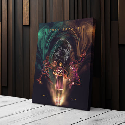 Kobe Bryant 1978-2020 Canvas Wall Art – A Tribute to an NBA Legend