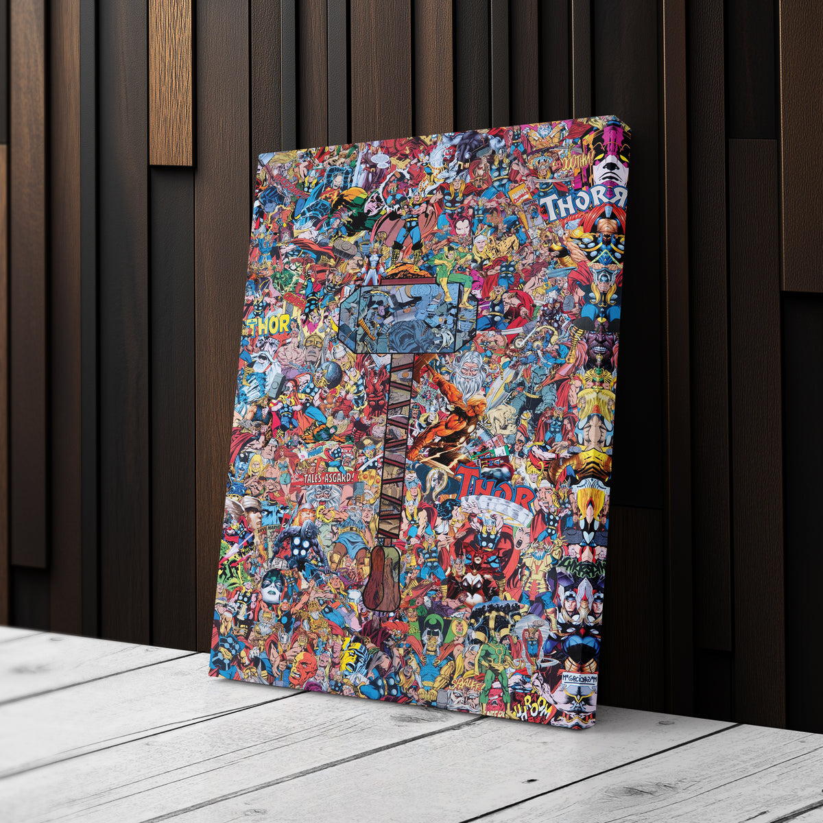 The Mighty Thor Poster Canvas Art - Marvel Comics Wall Decor