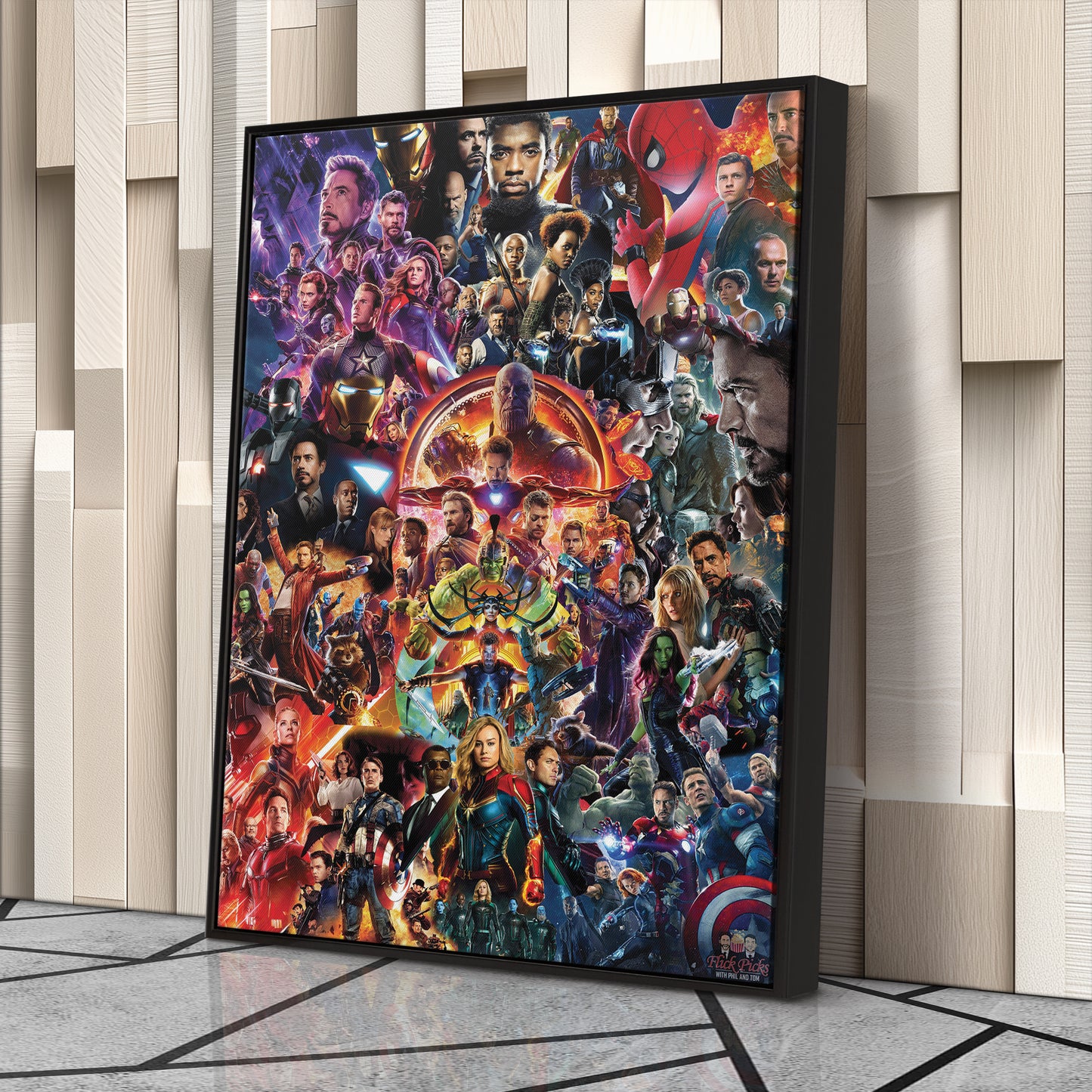 The Avengers Marvel Universe Canvas Art - Superhero Wall Decor Print