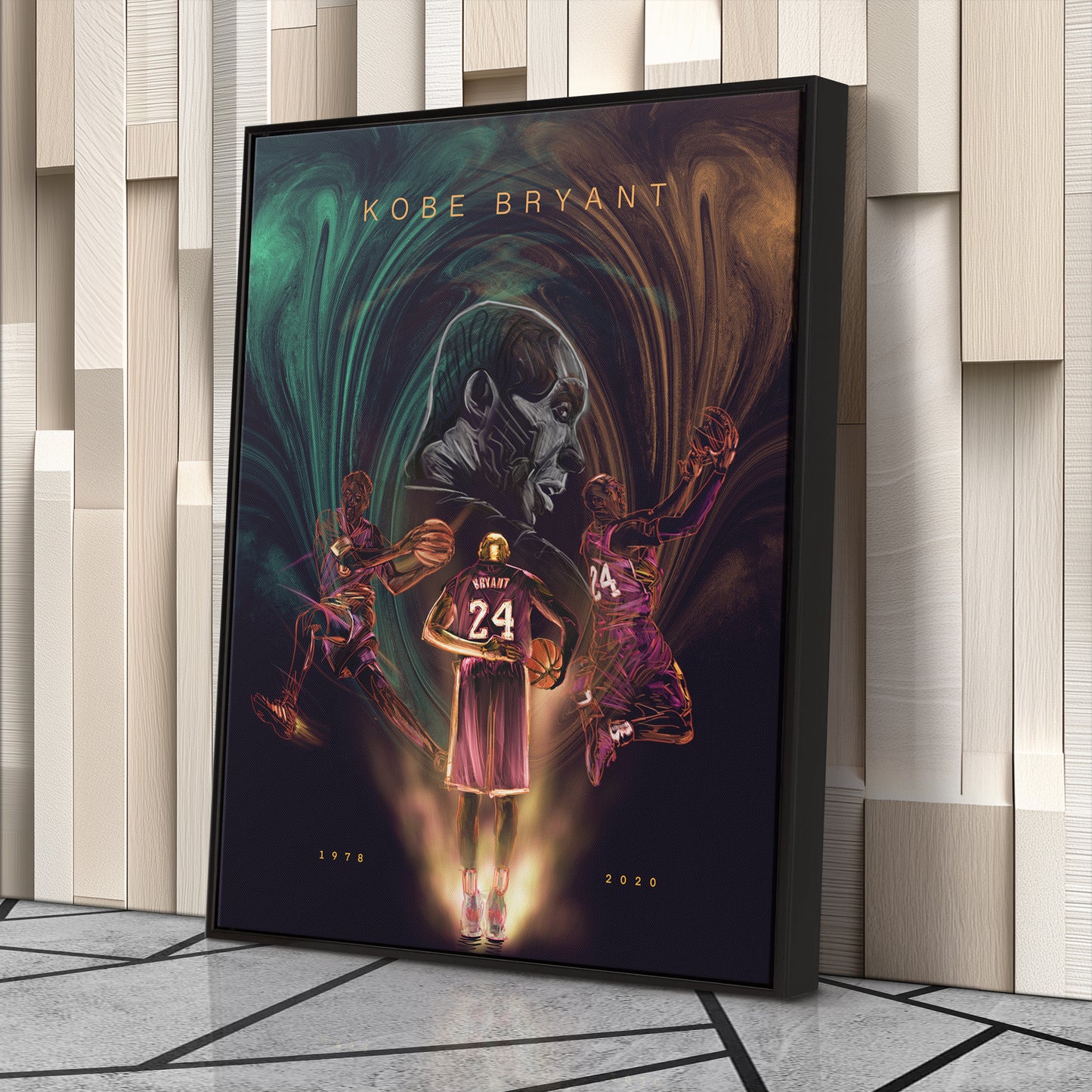 Kobe Bryant 1978-2020 Canvas Wall Art – A Tribute to an NBA Legend