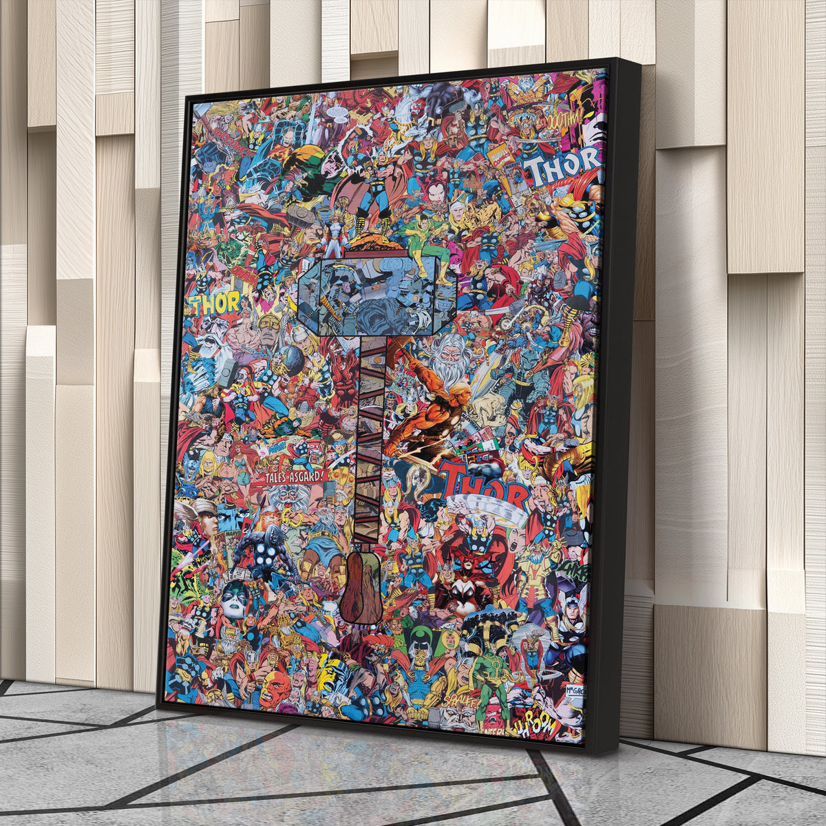 The Mighty Thor Poster Canvas Art - Marvel Comics Wall Decor