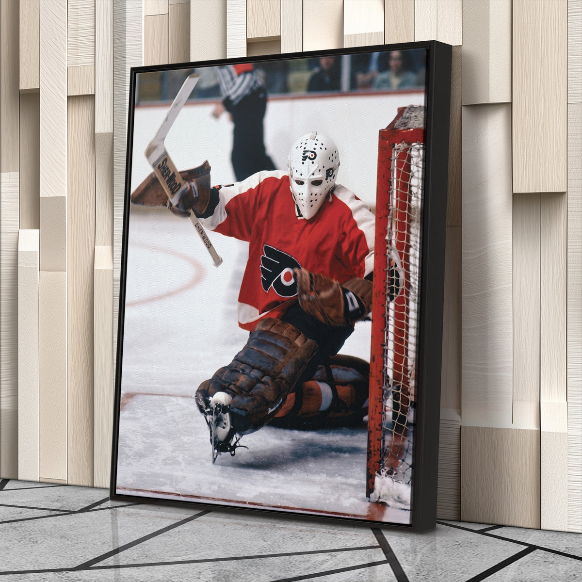 Bernie Parent Philadelphia Flyers Canvas Print – NHL Goalie Wall Art