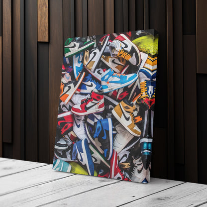 Air Jordan Sneakers Collection Canvas Wall Art Decor - Iconic Sports Sneaker Art