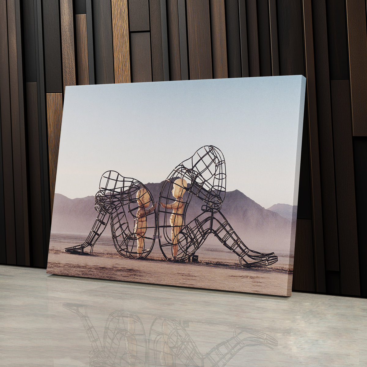 Two People Turning Their Backs by Alexander Milov Canvas Art - Modern Decor