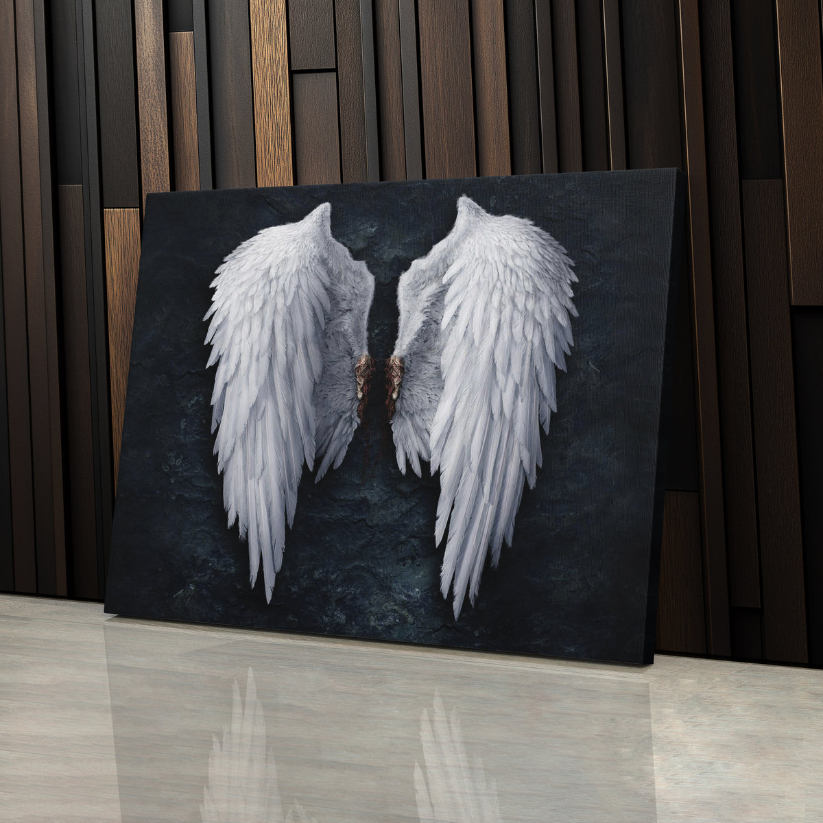 Banksy Angel White Wings Canvas Wall Art – Iconic Urban Art Print