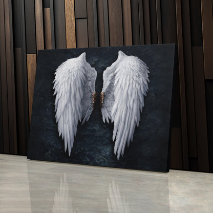 Banksy Angel White Wings Canvas Wall Art – Iconic Urban Art Print
