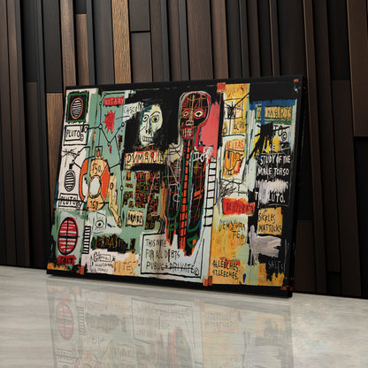 Notary by Jean-Michel Basquiat Abstract Art Canvas Wall Art – Modern Art Decor