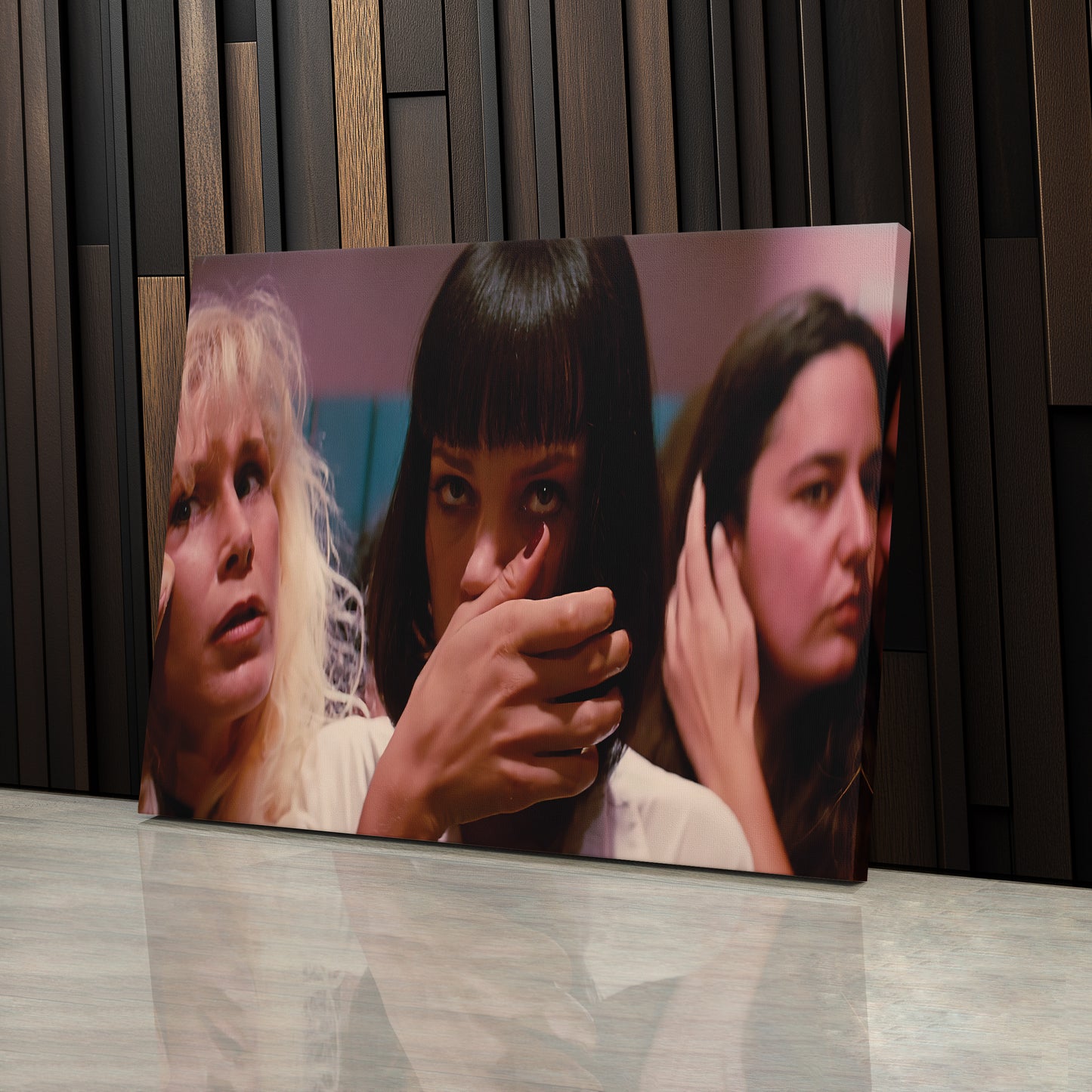 Pulp Fiction Mia Wallace Canvas Wall Art – Cinematic Star Decor