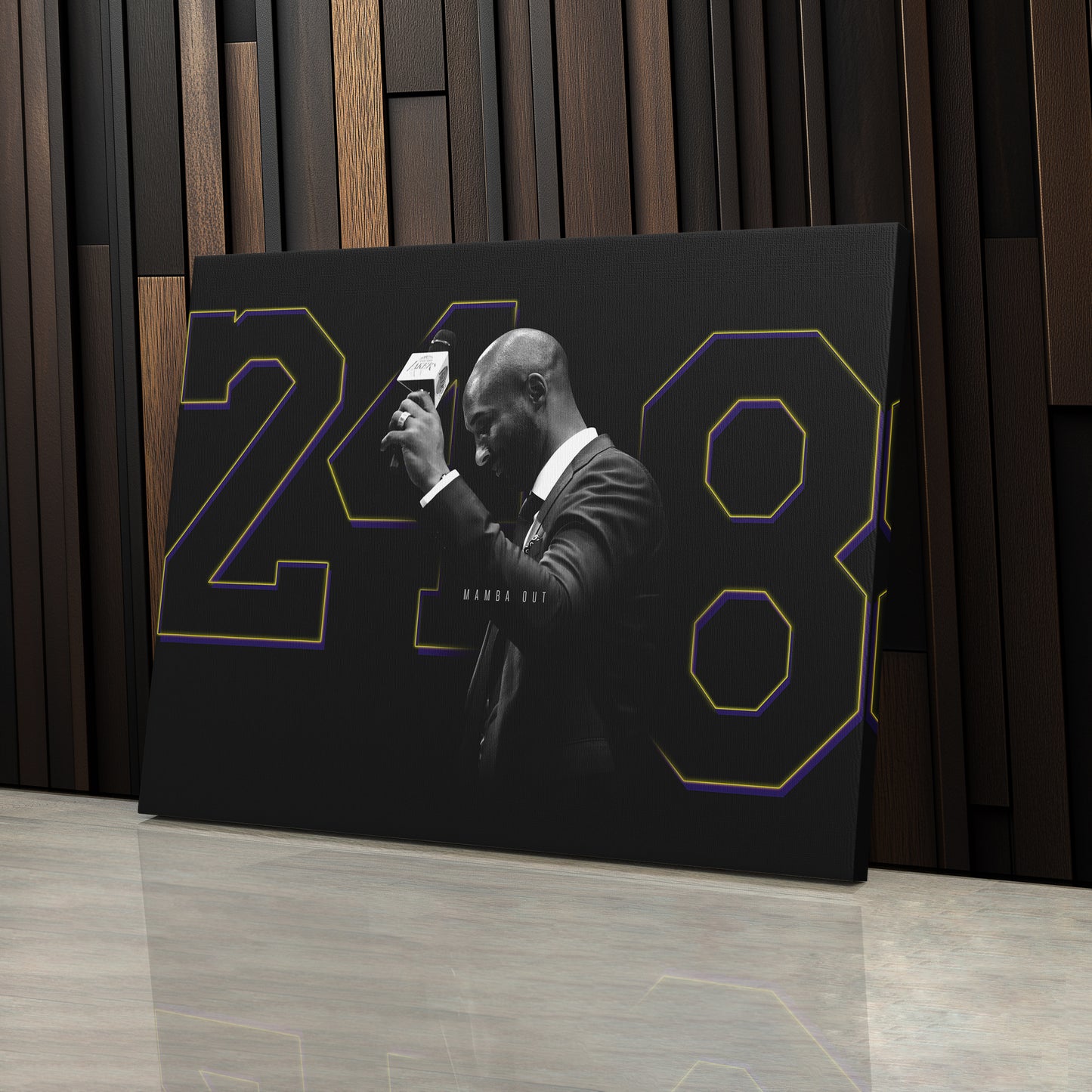 Mamba Out – 248- Legend – Kobe Bryant Canvas Art – A Basketball Legacy