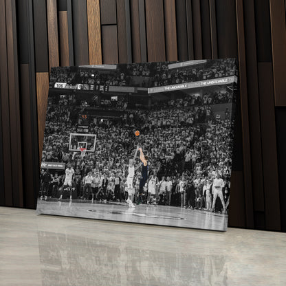 Luka Doncic Game-Winning 3-Pointer – Mavericks Canvas Wall Art Framed Decor