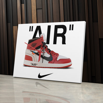 Off-White Jordan Canvas Wall Art - Sneaker Culture Home Decor Poster
