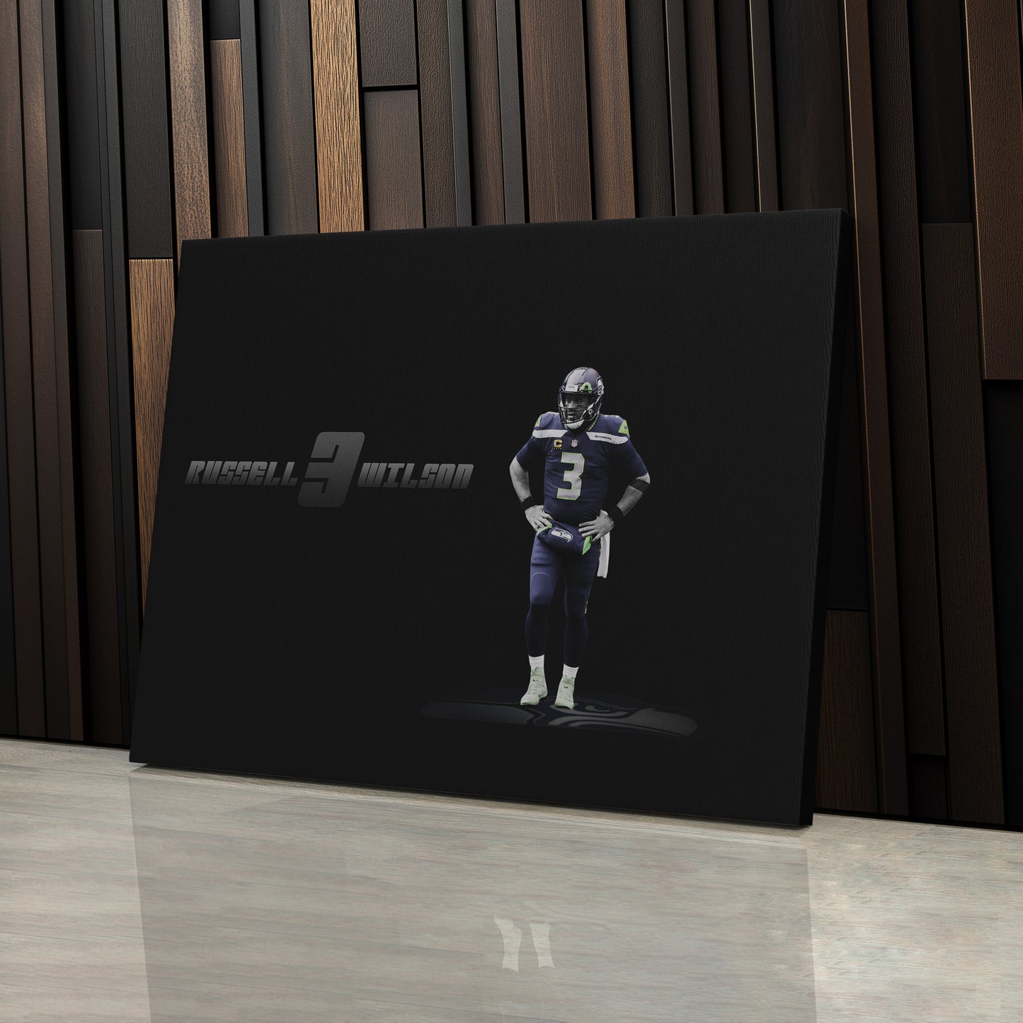 Russell Wilson NFL Canvas Wall Art – Seattle Seahawks Quarterback Decor