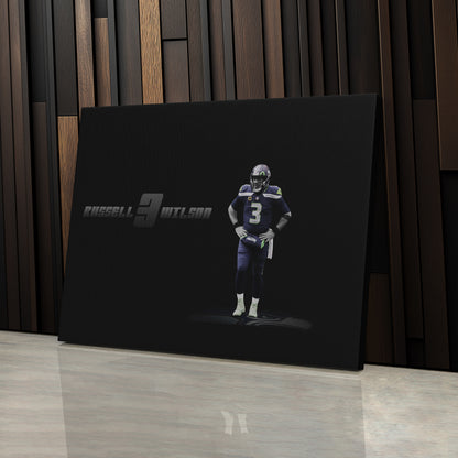 Russell Wilson NFL Canvas Wall Art – Seattle Seahawks Quarterback Decor