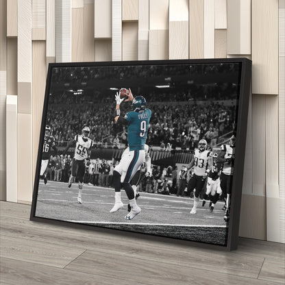 Nick Foles Super Bowl LII Philly Special Canvas Art - NFL Wall Decor