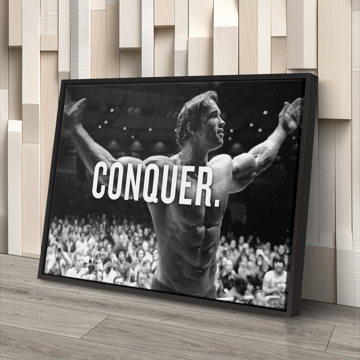Arnold Schwarzenegger Bodybuilding Canvas Print – Wall Art for Man Cave & Home Decor