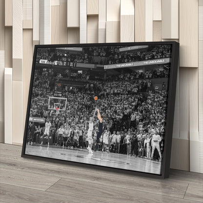 Luka Doncic Game-Winning 3-Pointer – Mavericks Canvas Wall Art Framed Decor
