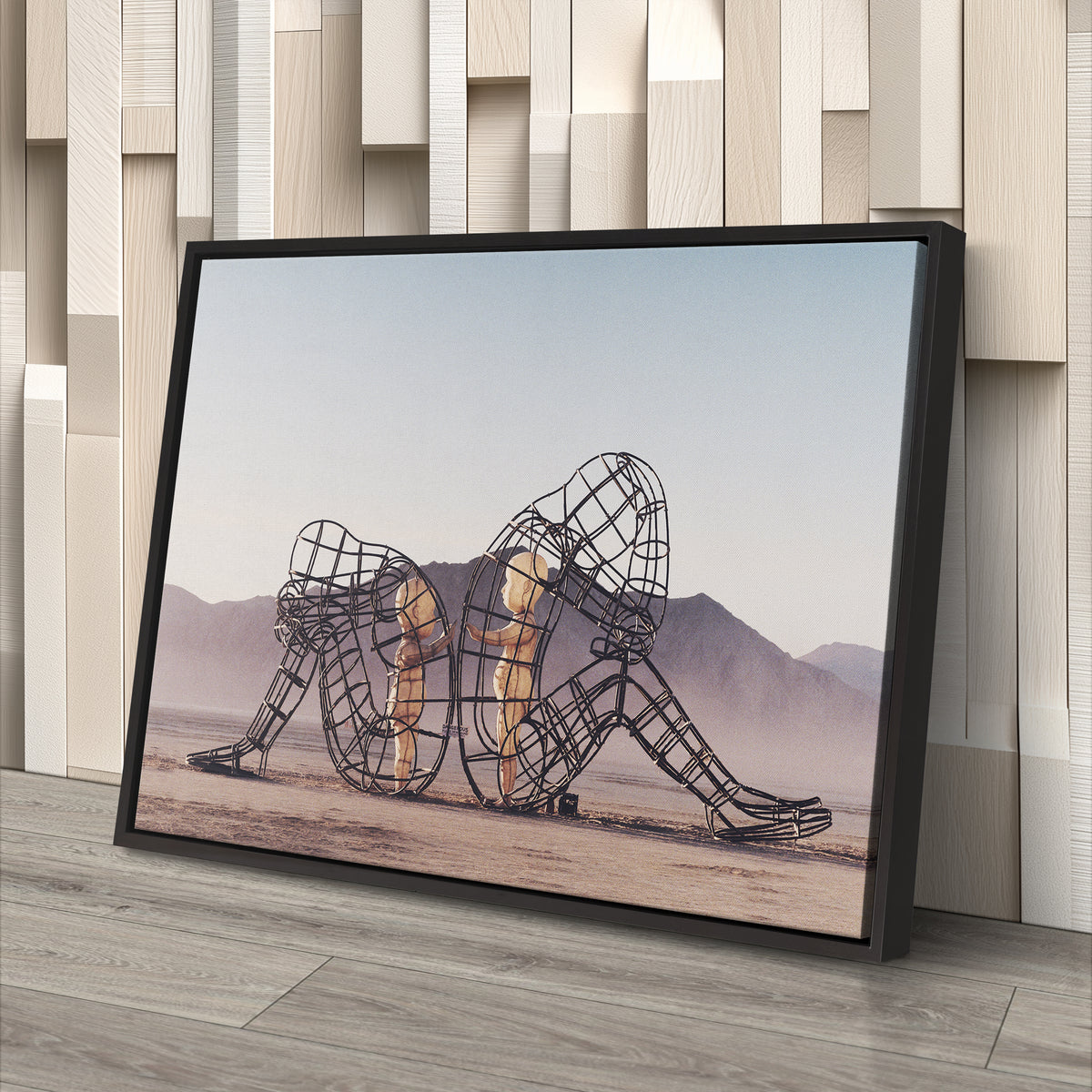 Two People Turning Their Backs by Alexander Milov Canvas Art - Modern Decor