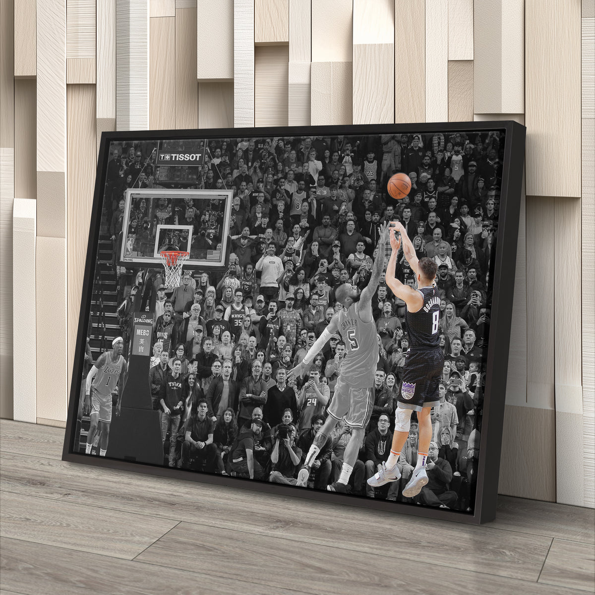 Bogdan Bogdanovic Buzzer Beater vs Lakers Canvas Wall Art Decor - NBA Highlight Art