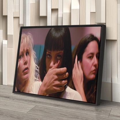 Pulp Fiction Mia Wallace Canvas Wall Art – Cinematic Star Decor