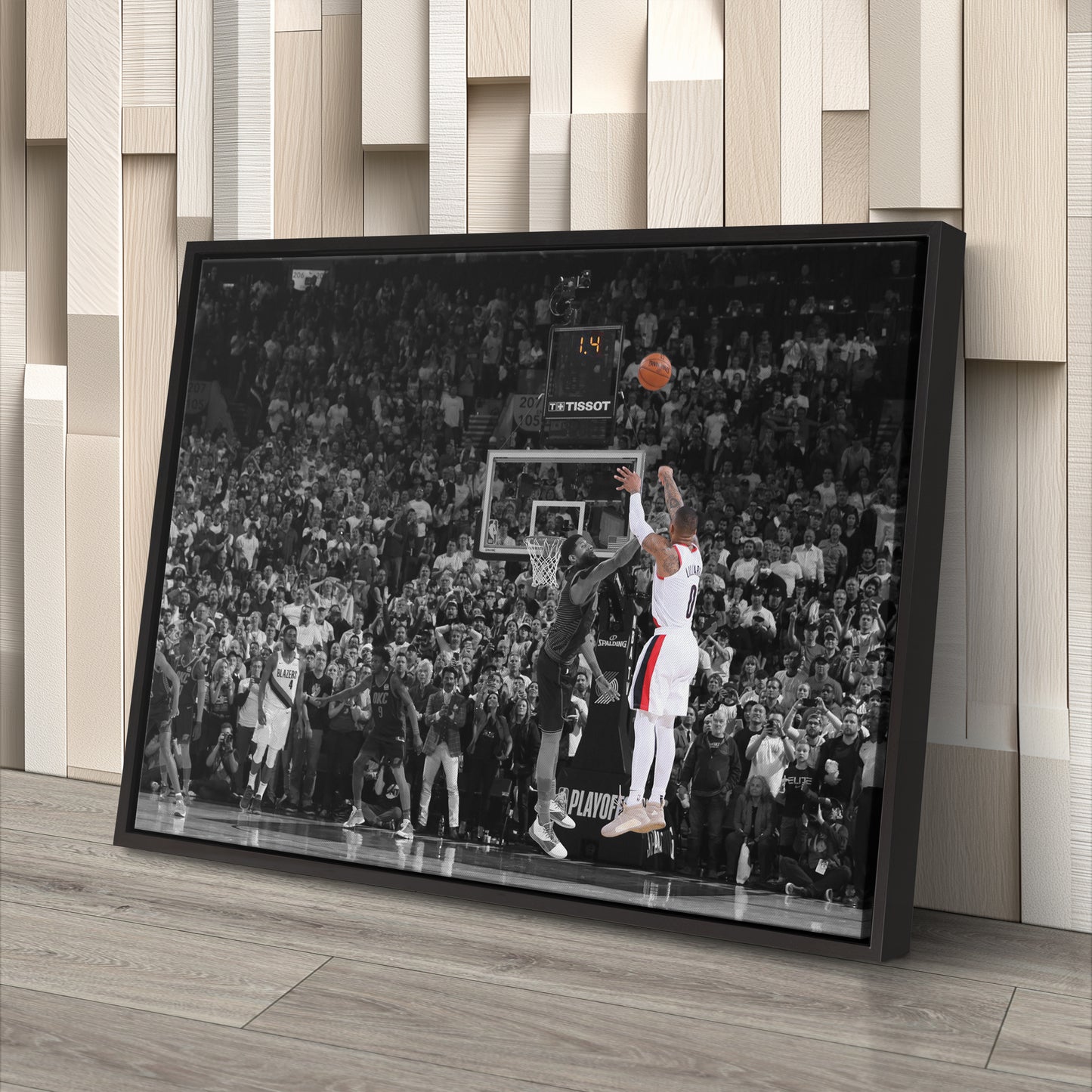 Damian Lillard Dame Time Canvas Wall Art – NBA Player Print for Home