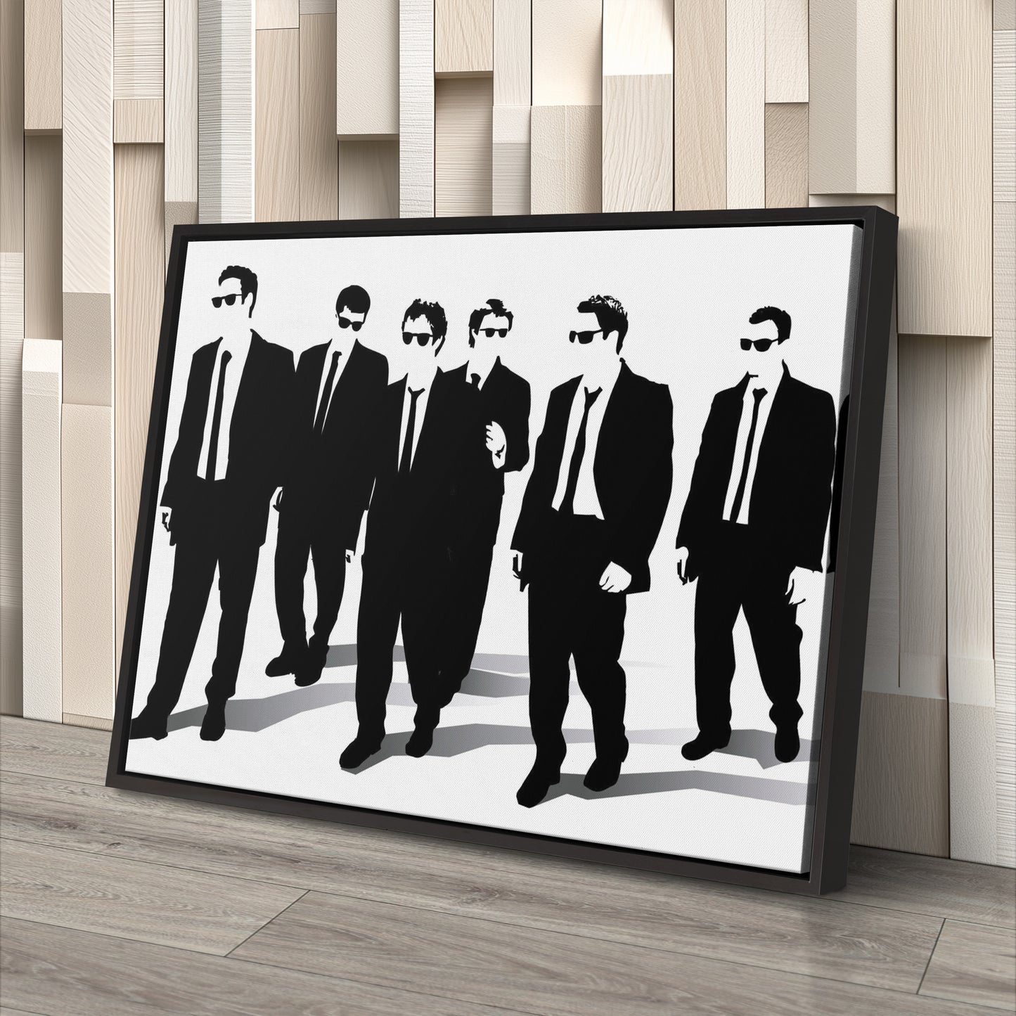 Reservoir Dogs Illustration Canvas Art – Cult Movie Icon Decor