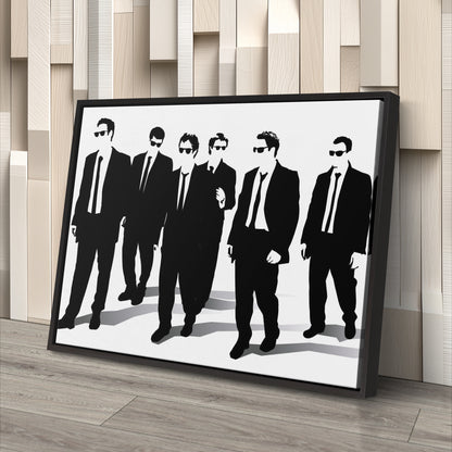 Reservoir Dogs Illustration Canvas Art – Cult Movie Icon Decor