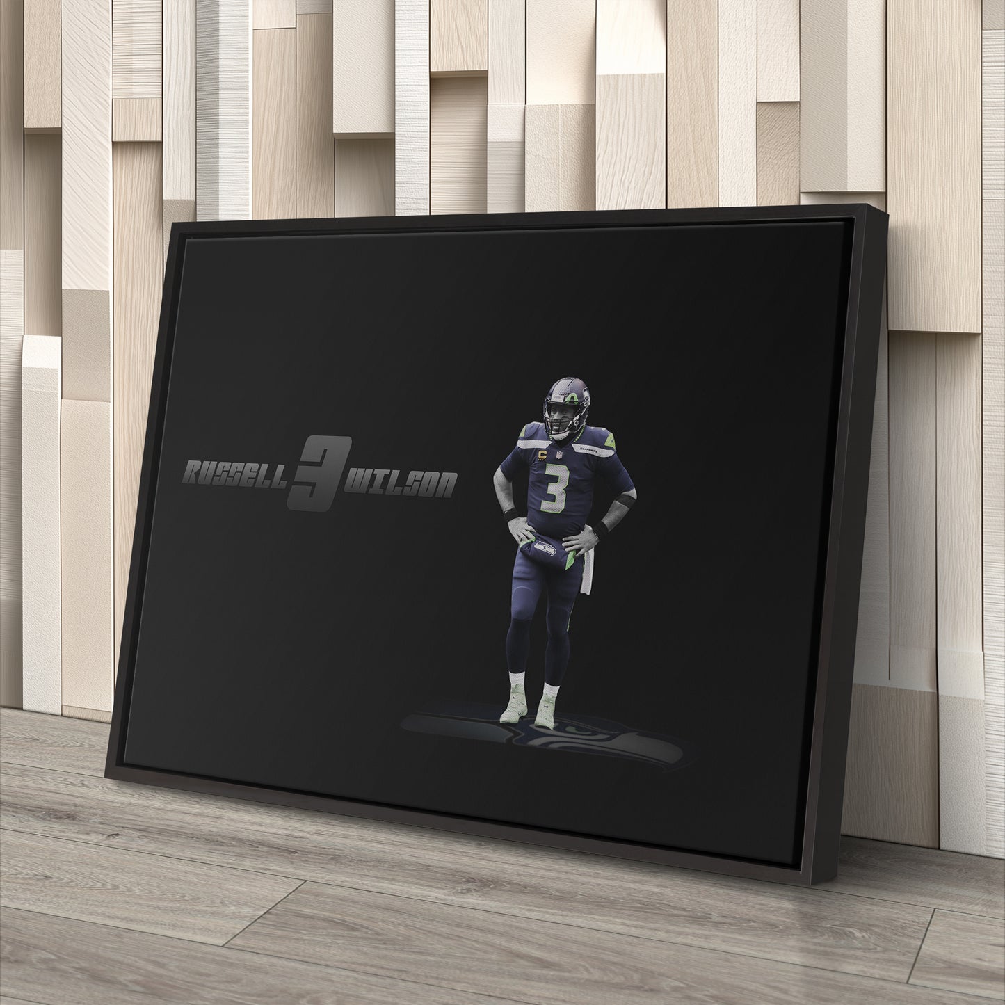 Russell Wilson NFL Canvas Wall Art – Seattle Seahawks Quarterback Decor