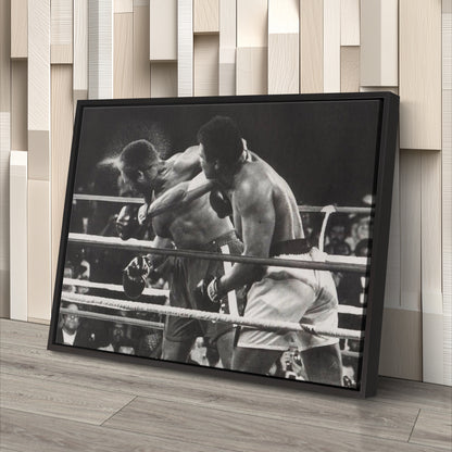Muhammad Ali vs Joe Frazier Canvas Wall Art – Boxing Legends Decor