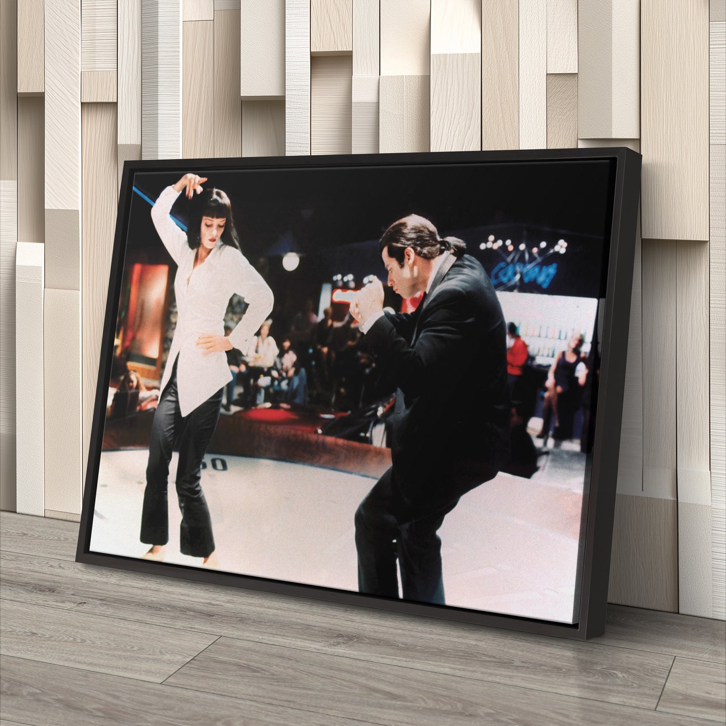 Pulp Fiction Dance Twist Canvas Wall Art – Timeless Movie Moment Decor