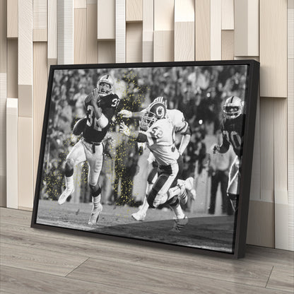 Marcus Allen Reverse Run Canvas Art - Raiders vs. Washington NFL Decor