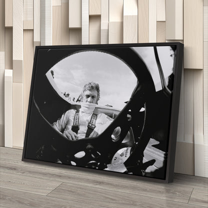 Steve McQueen Black and White Poster – Canvas Wall Art Decor